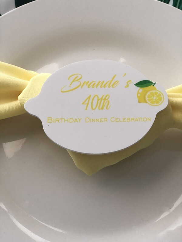 LEMON PLACE CARD