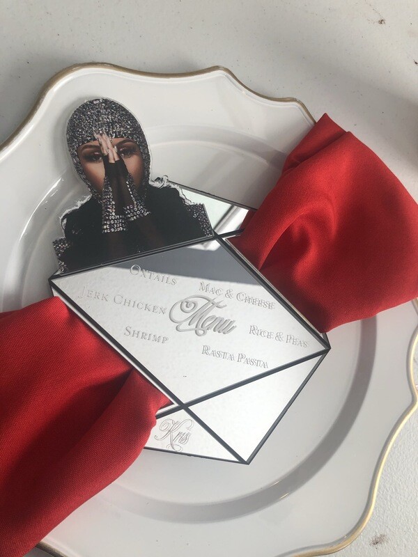 GLAM MENU NAPKIN SLIDE