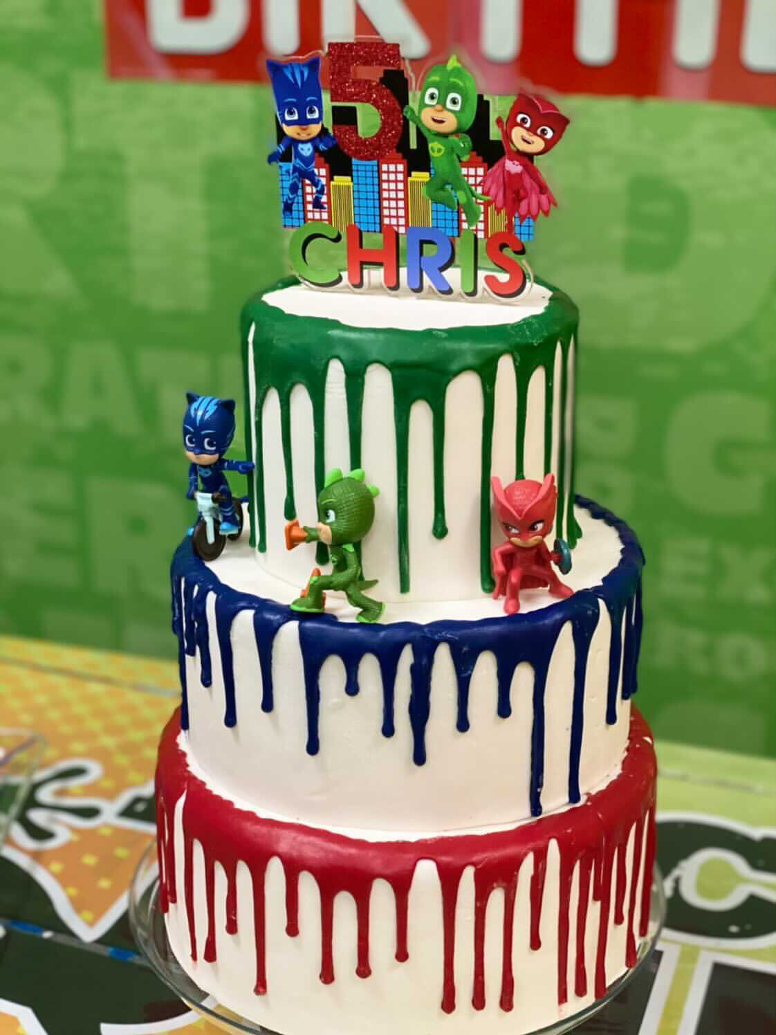 PJ Mask Cake topper