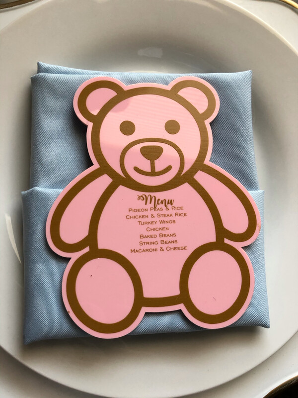 Teddy Menu