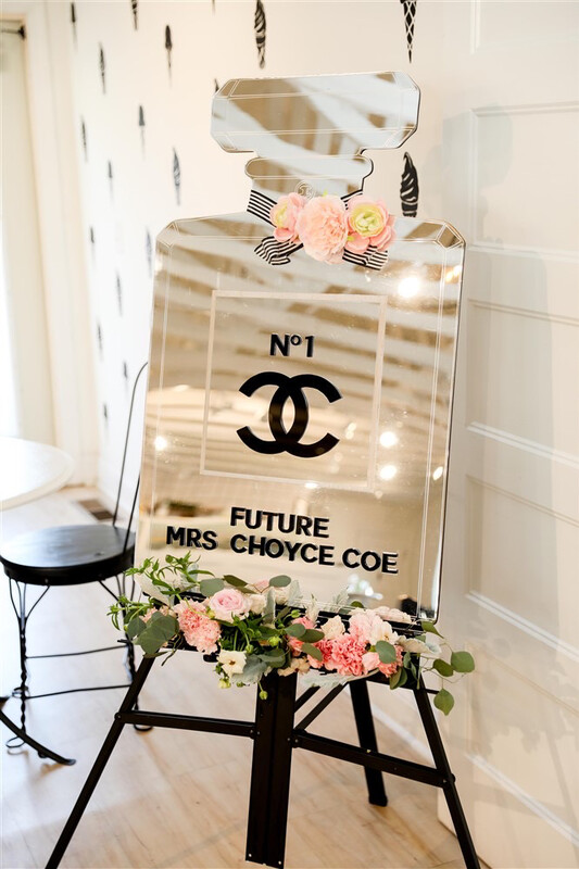 Chanel Bottle Welcome Sign