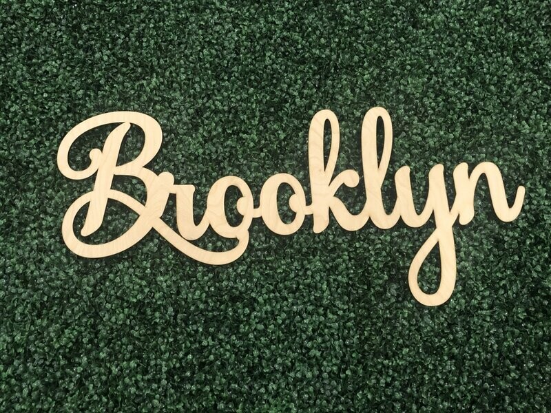 30" WOOD BACKDROP NAME