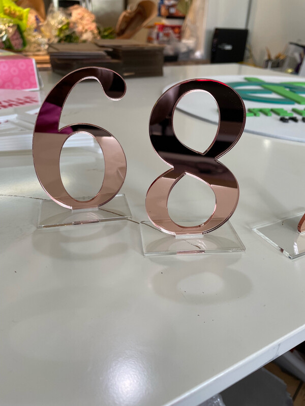 Classic Table Numbers 1-9