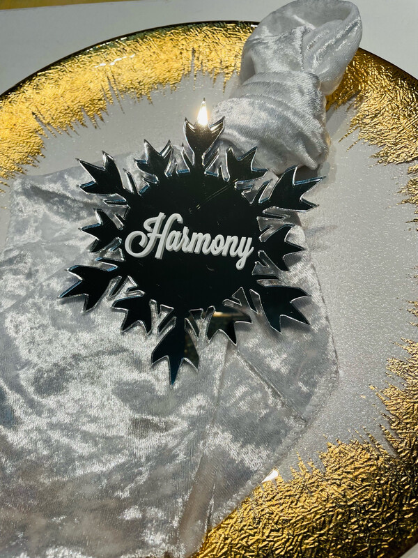 Snowflake Place Card