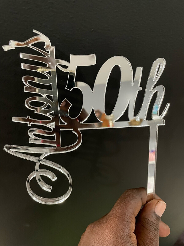 Name/Age Cake Toppers