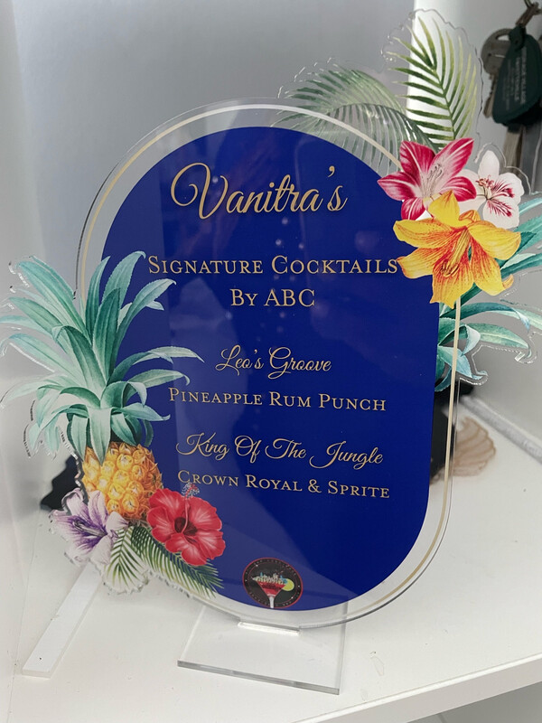 TROPICAL BAR MENU