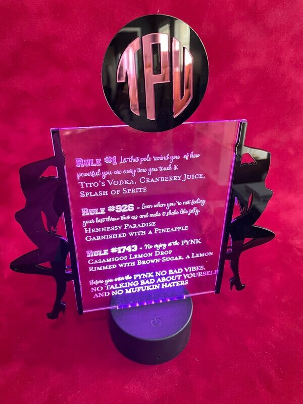 Sexy LED Bar Menu