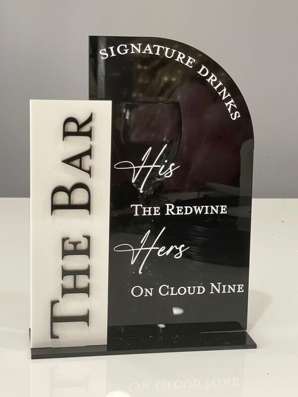 His and Hers Bar Menu