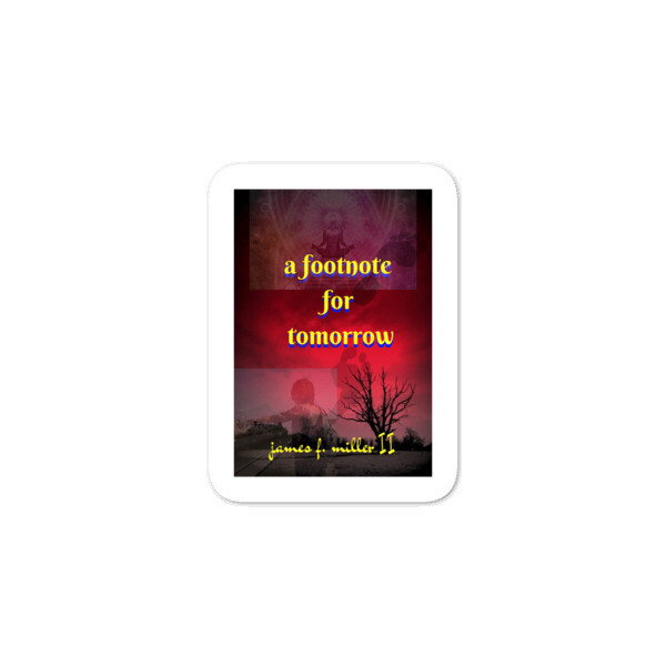 A Footnote for Tomorrow Blood Sky Hitch Book Cover Bubble-free stickers
