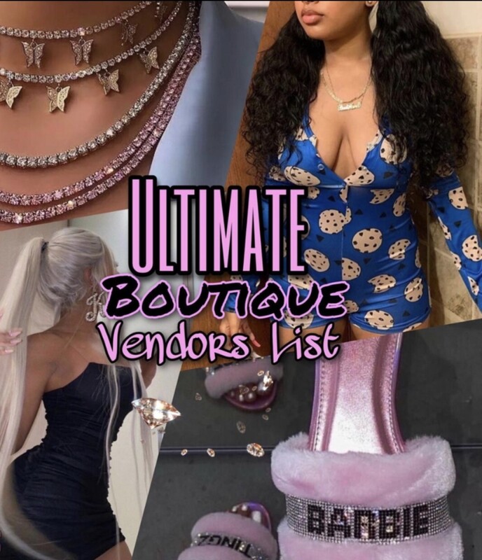Ultimate Clothing/Boutique Vendor List