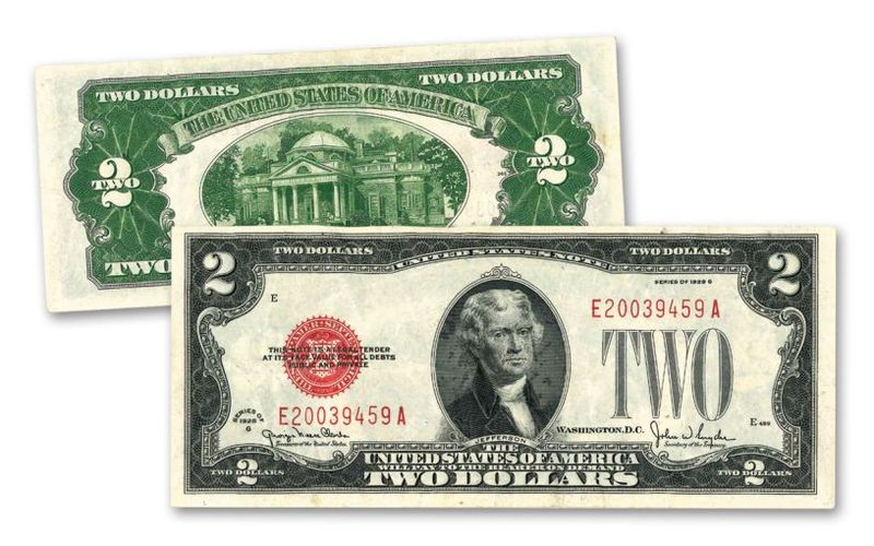 Random 2 dollar bill