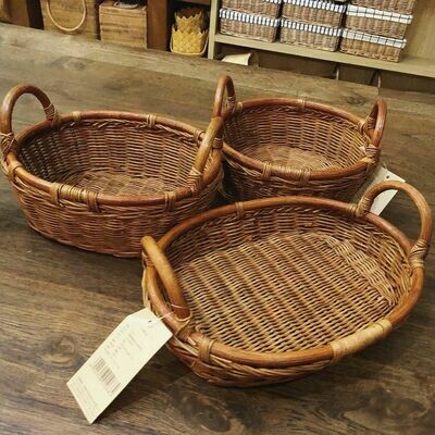Rattan Basket 3 sizes 3 shapes