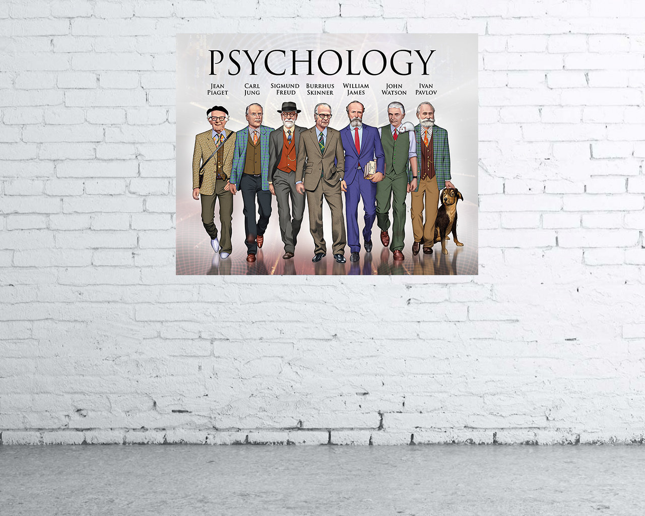 Large Men in Psychology Poster 