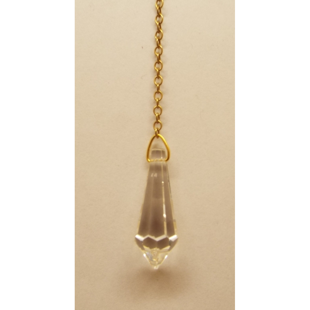 Radiesthesie : Pendule en cristal Swarovski 16 facettes