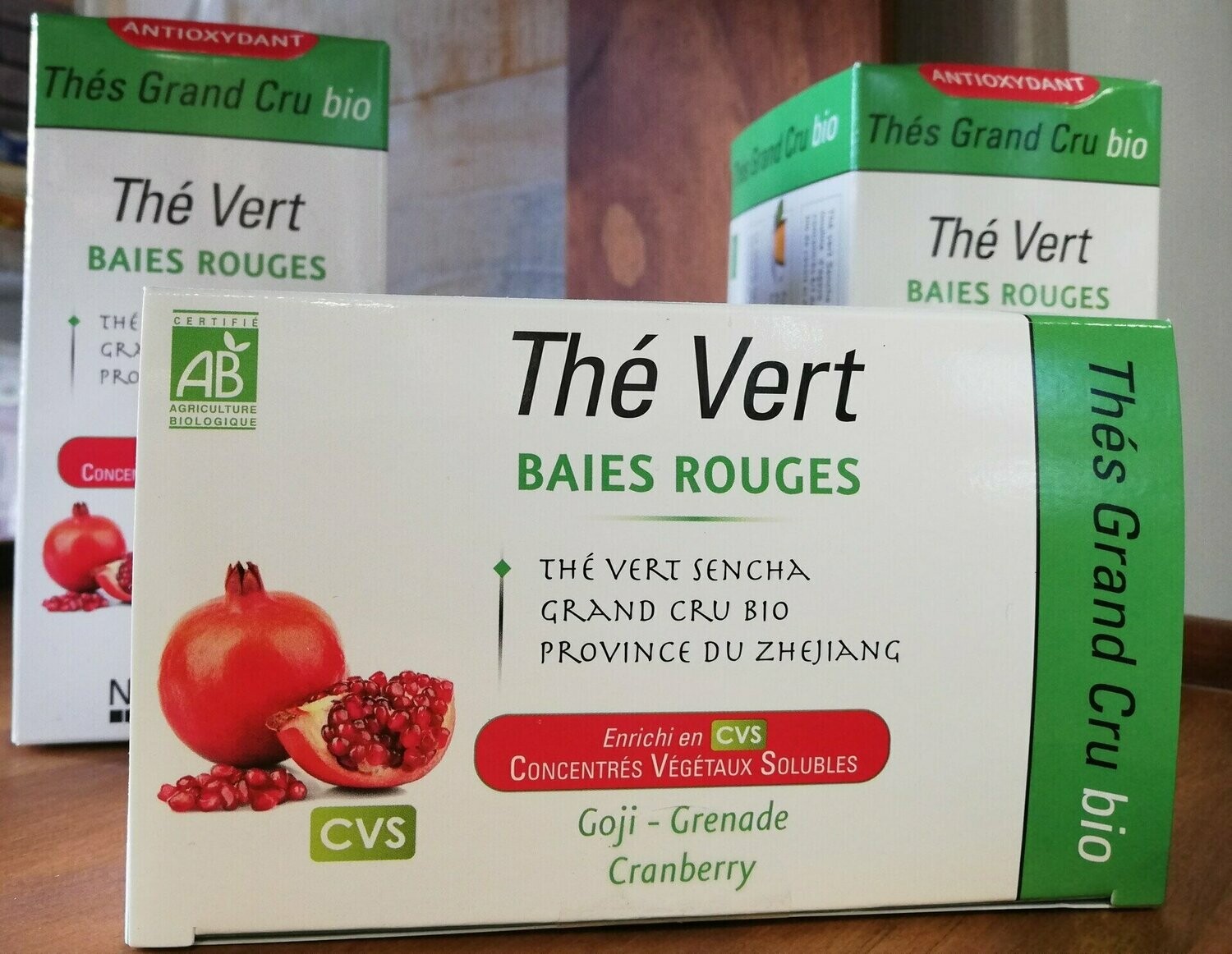 Thé vert baies rouges 15 sachets
