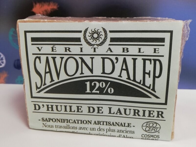 Savon Alep 12% huile laurier 200gr