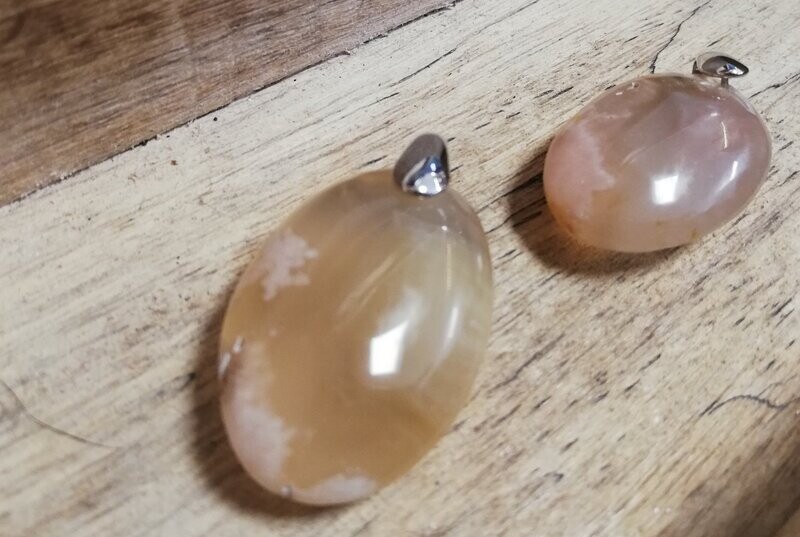 Pendentif Calcédoine mousse
