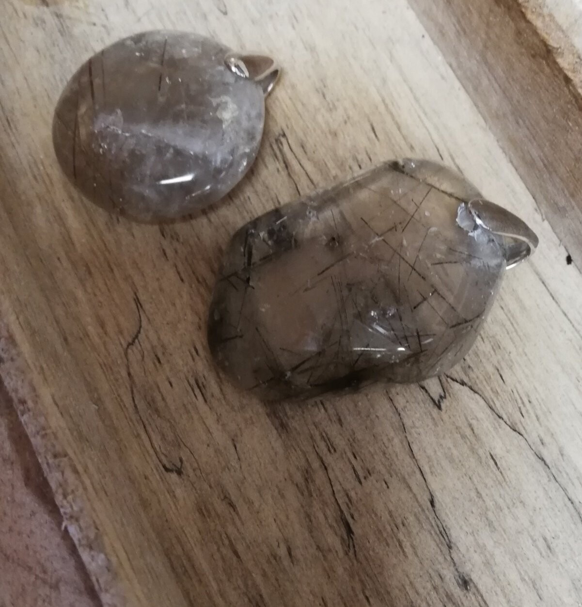 Pendentif Quartz  tourmaline