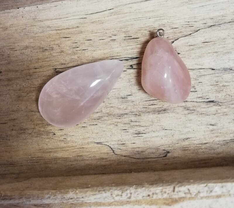 Pendentif Quartz rose