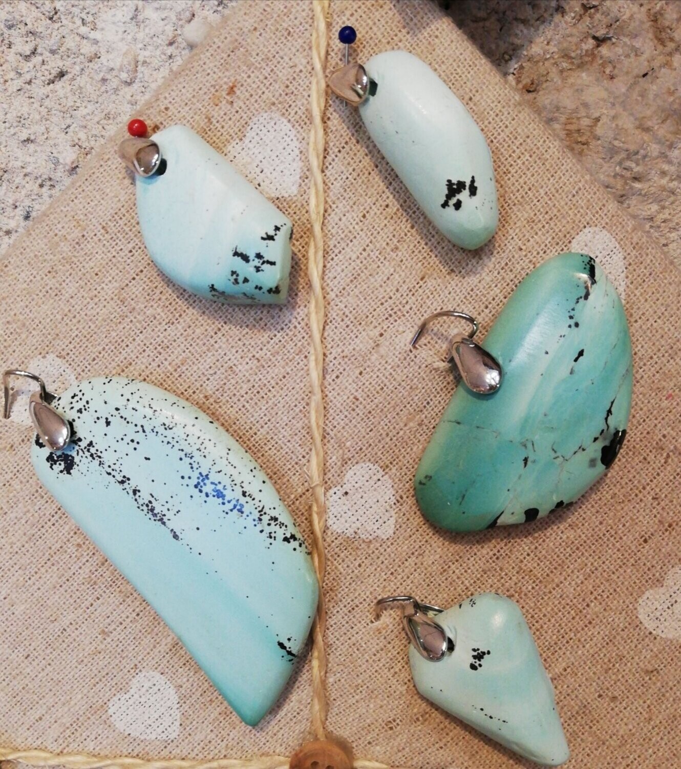 Pendentif Turquoise Chrysocolle à partir de