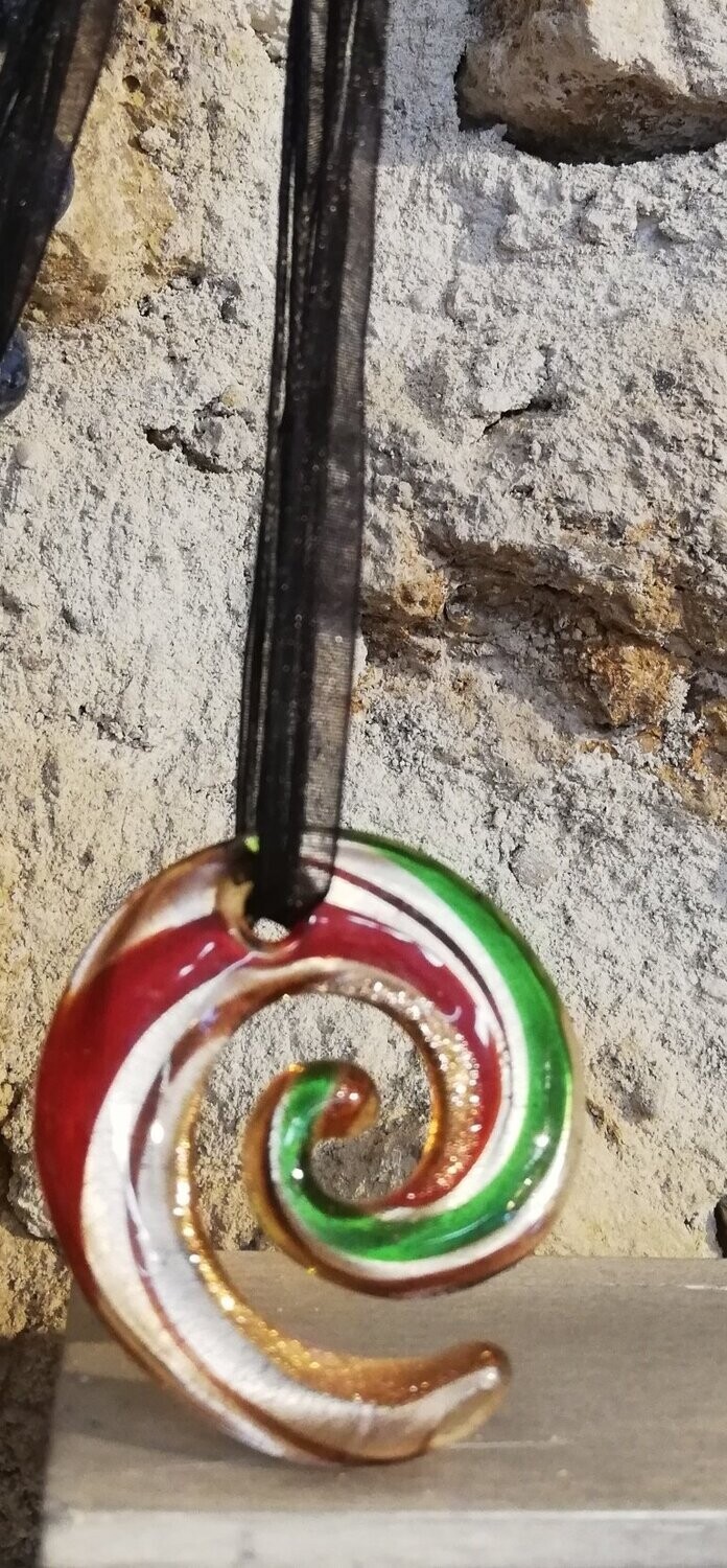 Pendentif verre soufflé