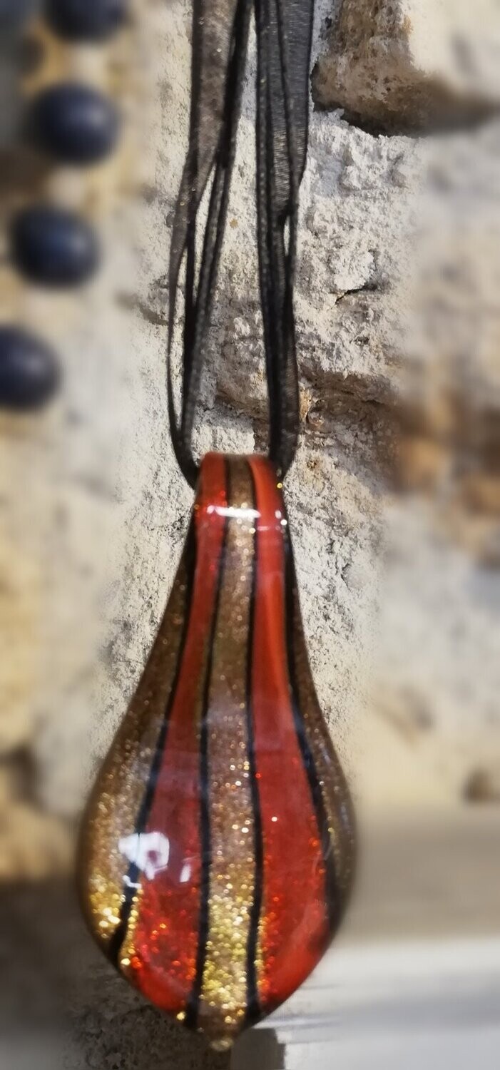 Pendentif verre souflé