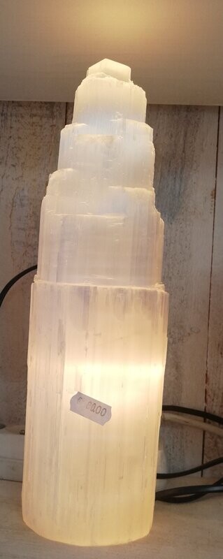 Lampe en Sélénite 33 cm environ