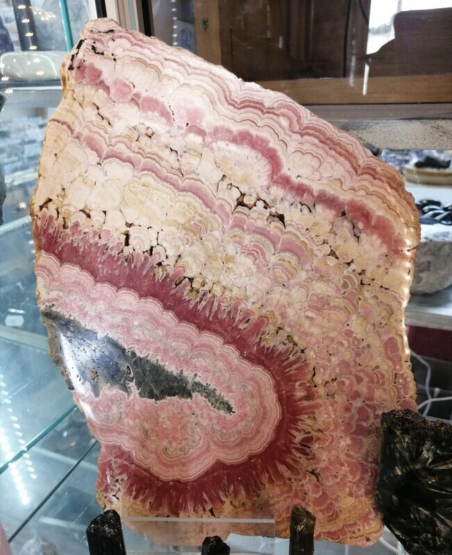 Rhodocrosite tranche de