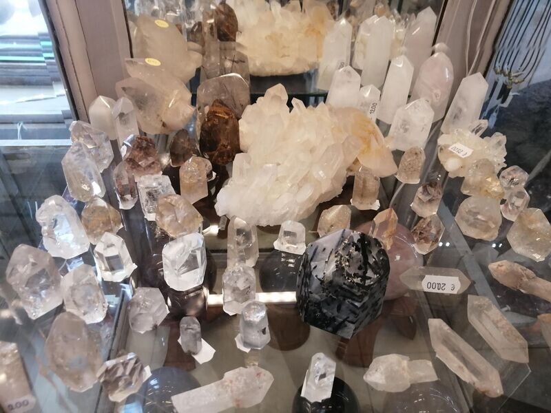 Cristal de roche pointes de