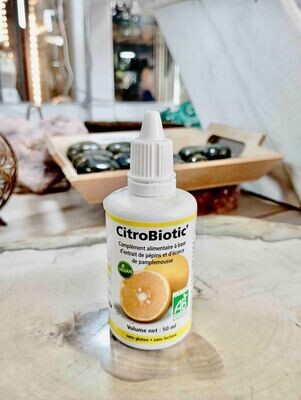 CitroBiotic Complément alimentaire à base d'extrait de pépins et d'écorce de pamplemousse - 50 ml