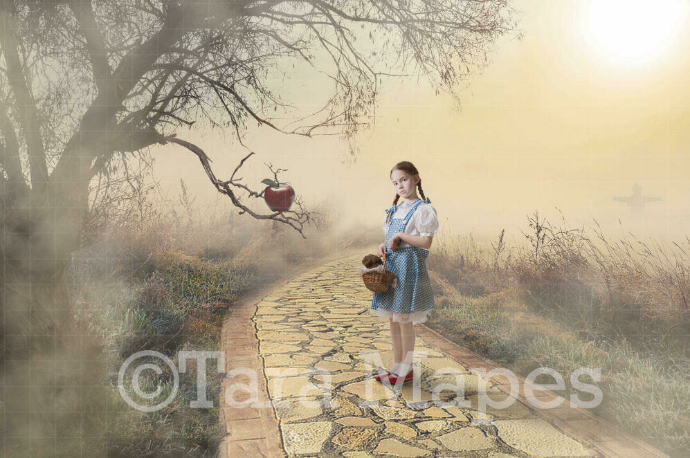 Wizard of Oz Yellow Brick Road Digital Background