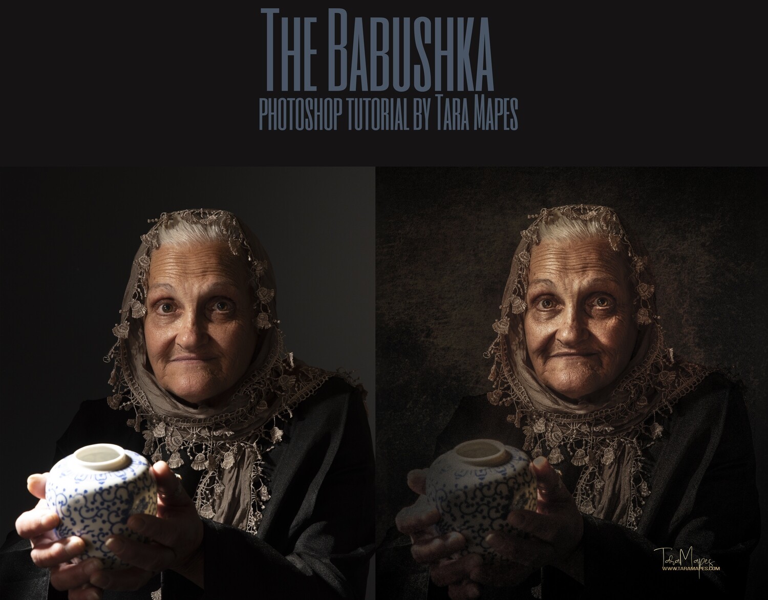 Babushka Painterly Fine Art Photoshop Tutorial by Tara Mapes