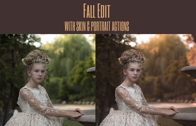 Fall Edit Painterly Photoshop Tutorial with Skin and Portrait Actions- Fine Art Tutorial by Tara Mapes