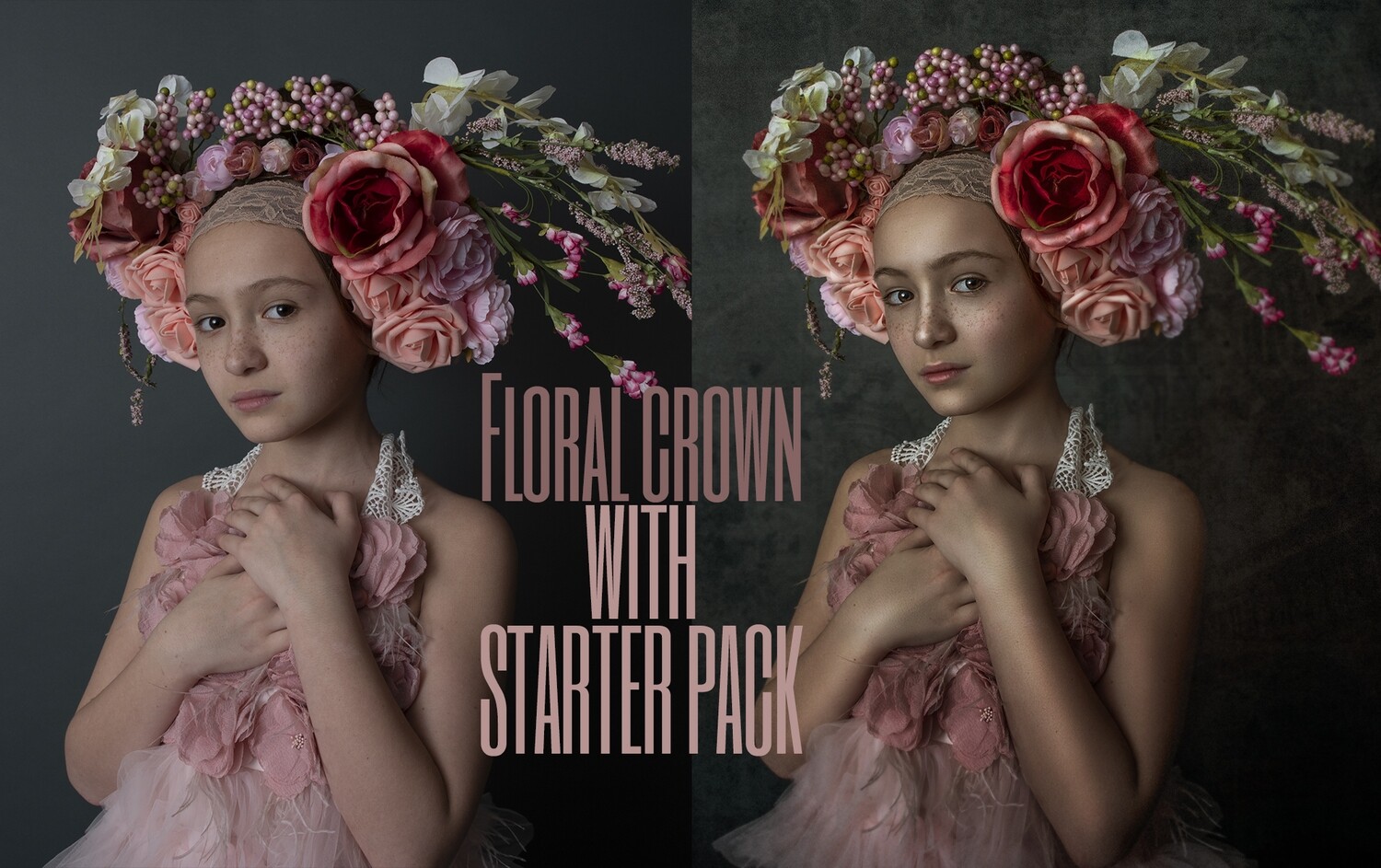 Floral Crown Art Painterly Photoshop Tutorial with STARTER PACK- Fine Art Tutorial by Tara Mapes