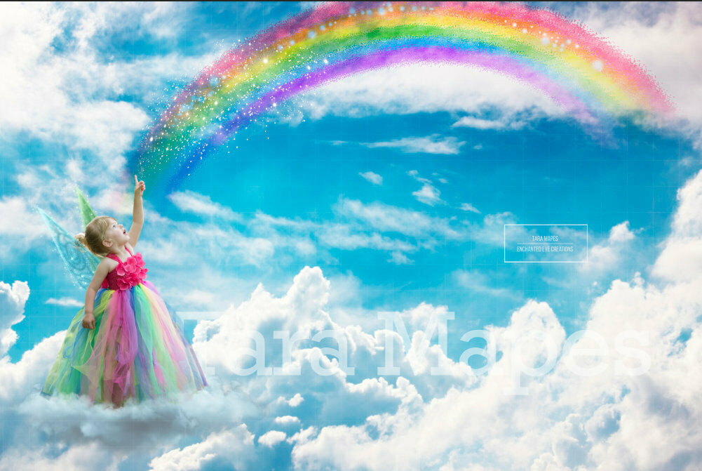 Rainbow Magic Digital Background Backdrop