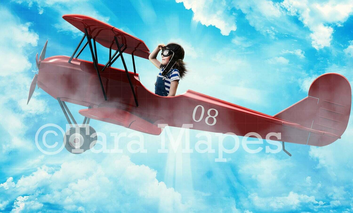 Airplane Digital Background