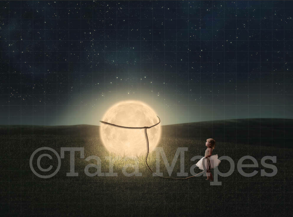Lasso the Moon Digital Background