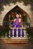 Balcony Castle Layered PSD - Princess Balcony -  Castle Balcony with Flowers - Magical Digital Background Backdrop