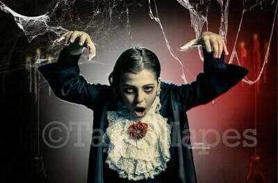 Background for Dracula or Witch - Spooky Kids Background -  Halloween Digital Background Backdrop