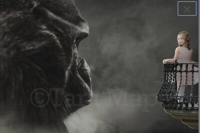 Big Monkey Ape by Balcony Digital Background / Backdrop Digital Background Backdrop