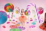 Valentines Digital Background - Candy Land Digital Background / Backdrop