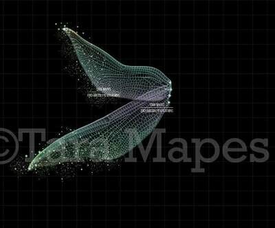 Fairy Wing Overlay - Fairy Wing- Digital Wings - Glitter Sparkles Fairy Wing