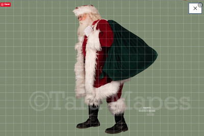 Santa Overlay PNG - Santa Overlay - Santa Clip Art - Santa Cut Out  - Christmas Overlay - Santa PNG - Christmas Overlay