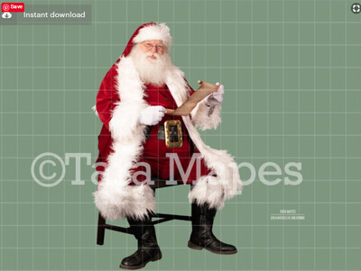 Santa Overlay PNG - Santa Overlay - Santa Clip Art - Santa Cut Out  - Christmas Overlay - Santa PNG - Christmas Overlay