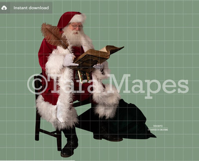 Santa Overlay PNG - Santa Overlay - Santa Clip Art - Santa Cut Out  - Christmas Overlay - Santa PNG - Christmas Overlay