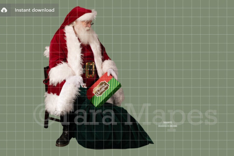 Santa Overlay PNG - Santa Overlay - Santa Clip Art - Santa Cut Out  - Christmas Overlay - Santa PNG - Christmas Overlay