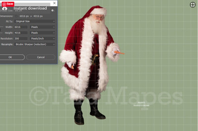 Santa Overlay PNG - Santa Overlay - Santa Clip Art - Santa Cut Out  - Christmas Overlay - Santa PNG - Christmas Overlay