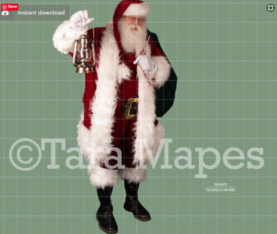 Santa Overlay PNG - Santa Overlay - Santa Clip Art - Santa Cut Out  - Christmas Overlay - Santa PNG - Christmas Overlay