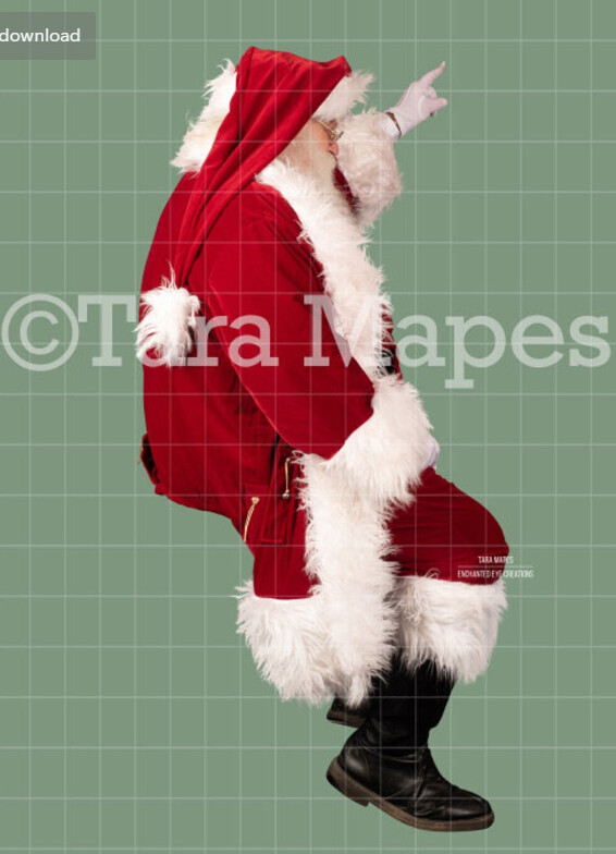 Santa Overlay PNG - Santa Overlay - Santa Clip Art - Santa Cut Out - Christmas Overlay - Santa PNG - Christmas Overlay