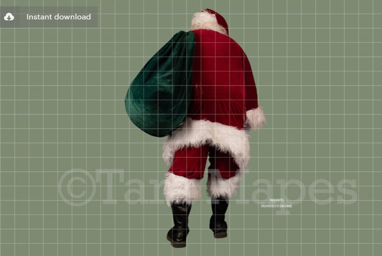 Santa Overlay PNG - Santa Overlay - Santa Clip Art - Santa Cut Out - Christmas Overlay - Santa PNG - Christmas Overlay